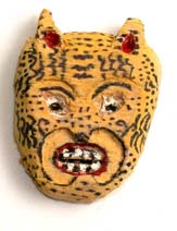 Carved Mexican Jaguar Mask (replica)